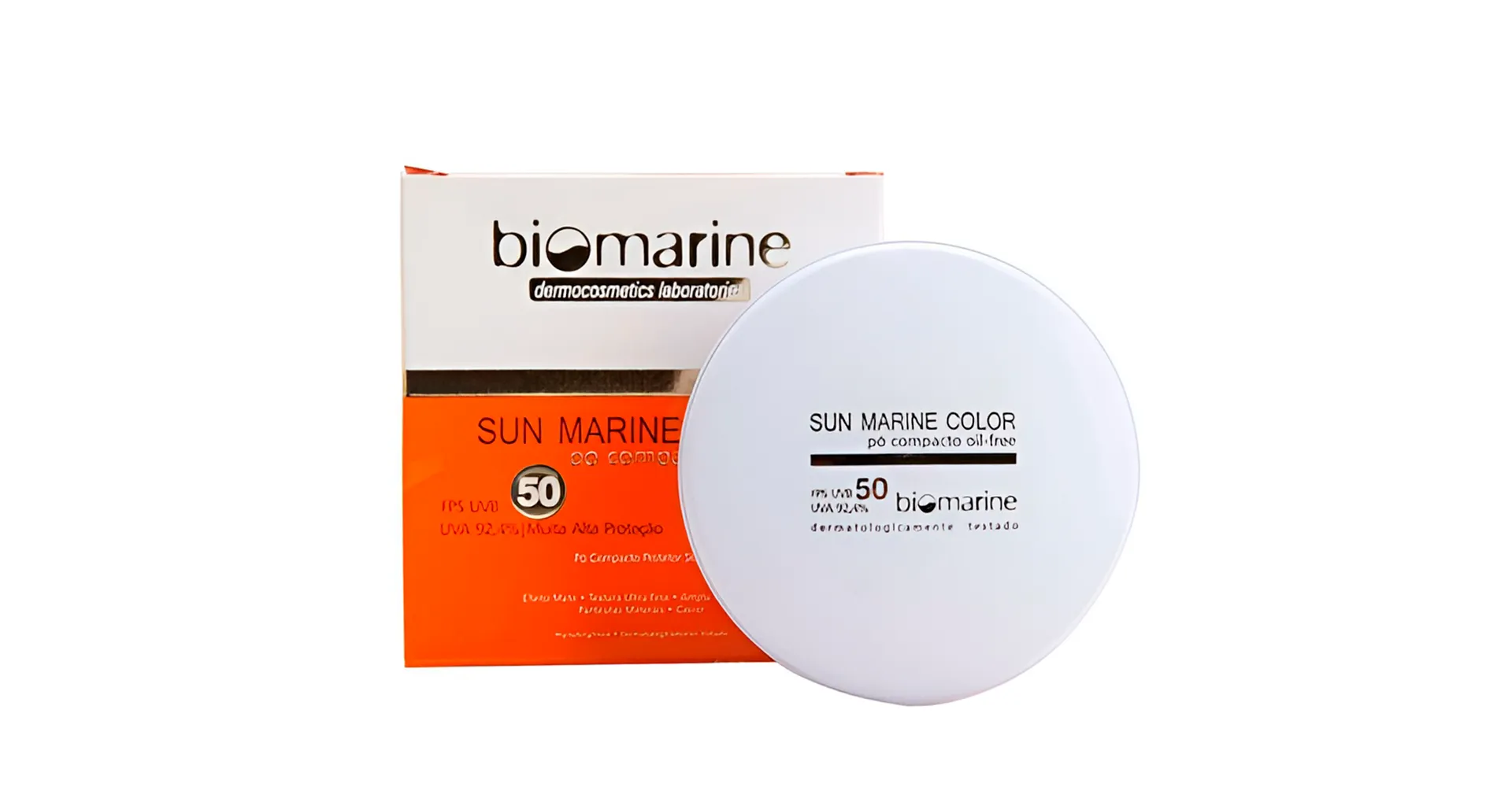 Biomarine Protetor Solar Tonalizante Sun Marine Color Pó Compacto Natural 12g